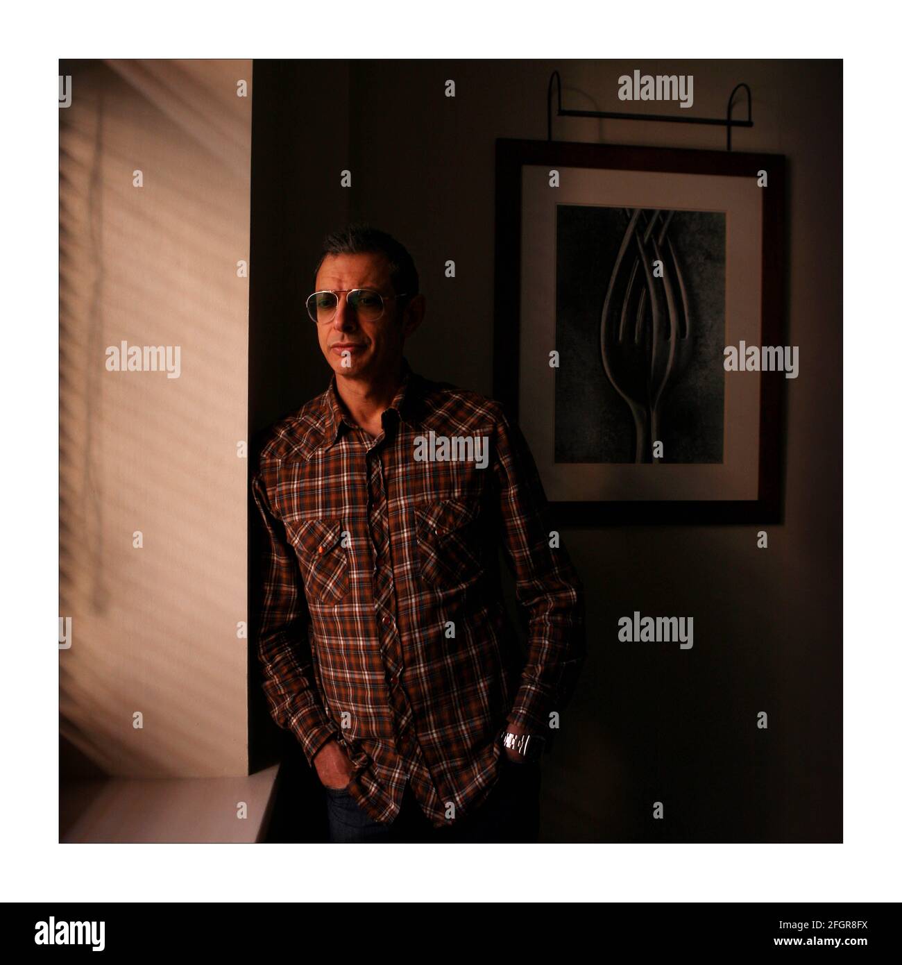 Schauspieler... Jeff Goldblum in London.Foto von David Sandison The Independent 21/3/2008 Stockfoto