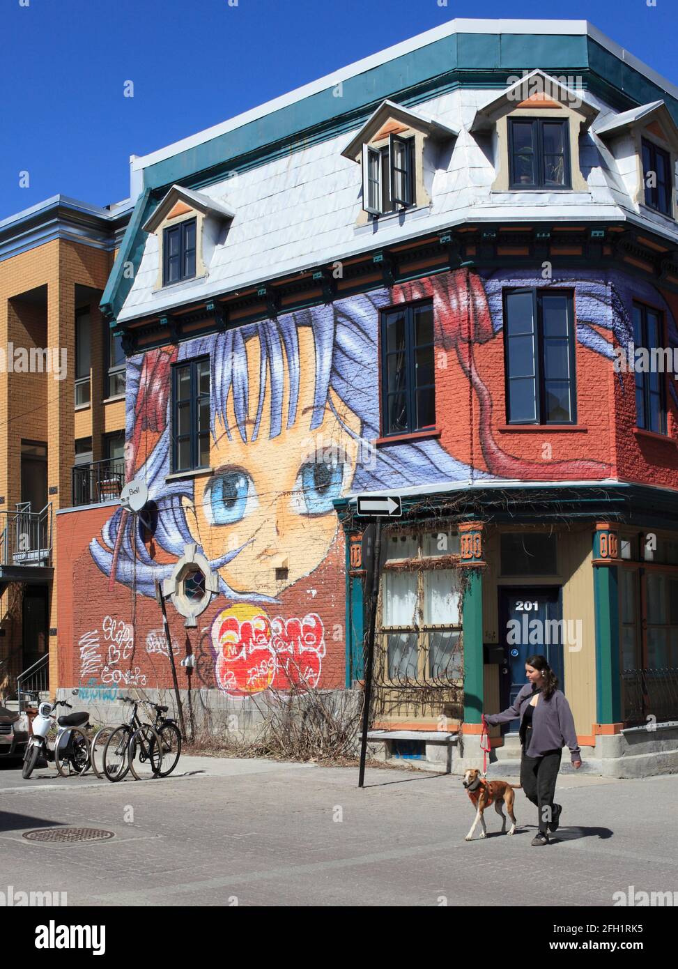 Cananda, Montreal, Duluth Street, Straßenszene, Stockfoto