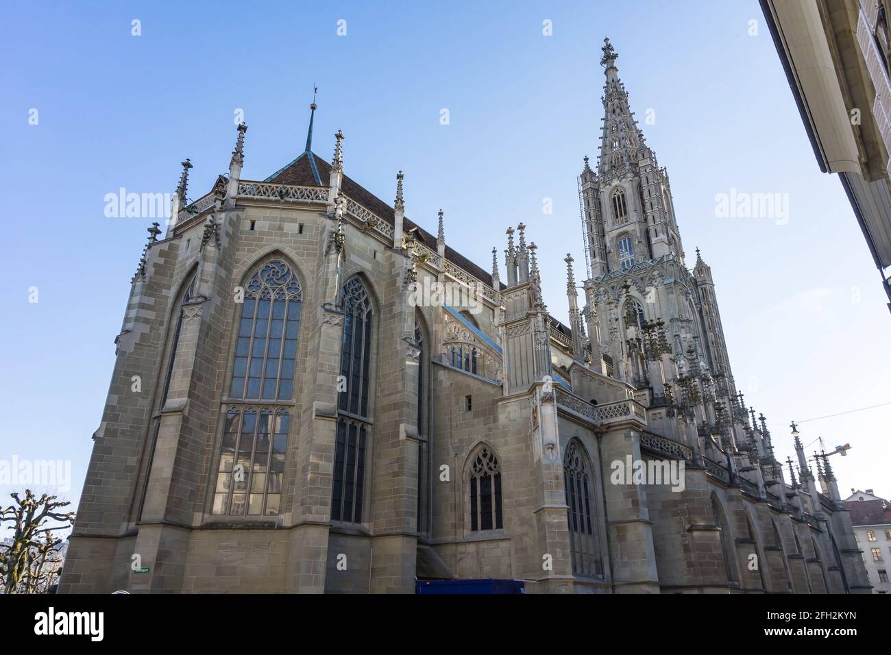 Schöne Architektur Berner Münster Kathedrale in der Schweiz Stockfoto