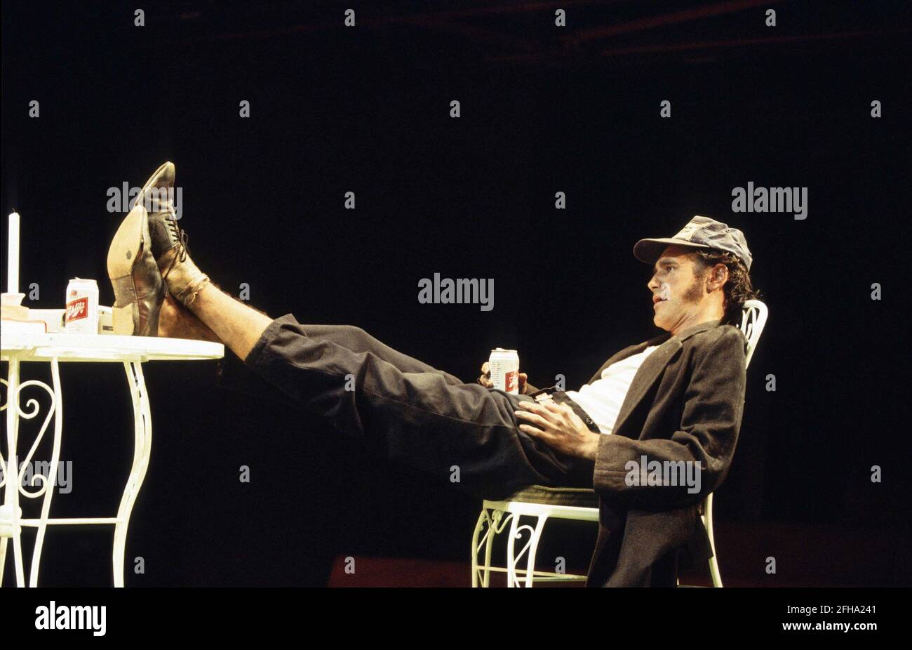 Mark Rylance (Lee) in TRUE WEST von Sam Shepard im Donmar Warehouse, London WC2 10/11/1994 Regie: Matthew Warchus Stockfoto