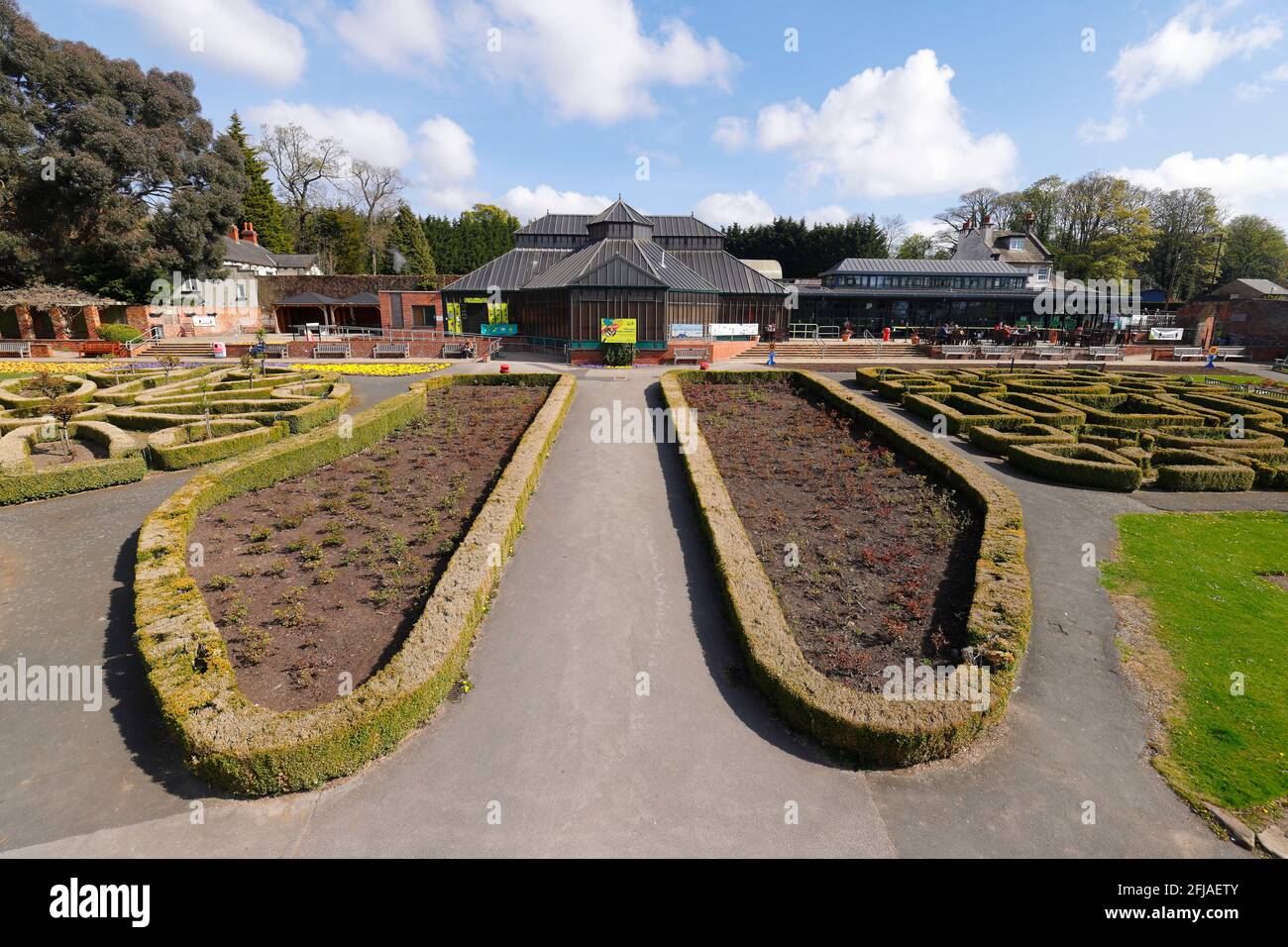 Tropical World im Roundhay in Leeds, Westst Yorkshire, Großbritannien Stockfoto