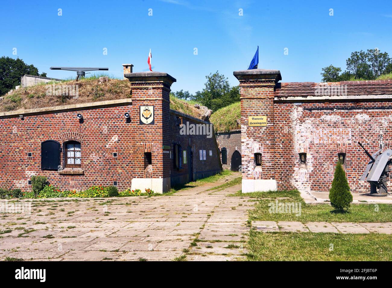 Polen, Swinoujsce, Westliches Fort, woiwodschaft Vorpommern. Stockfoto