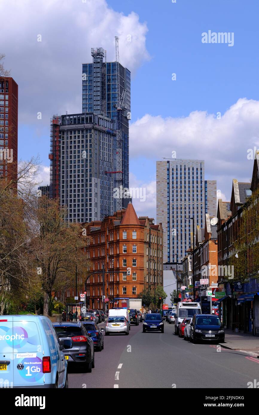 South Lambeth Road und Vauxhall, London, Großbritannien Stockfoto