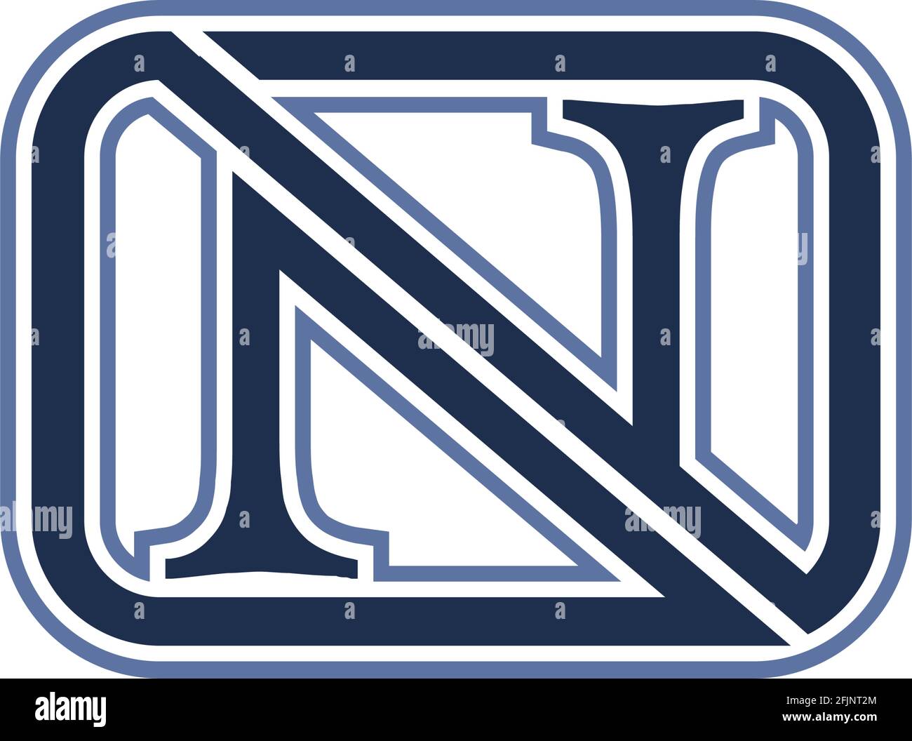 Buchstabe N stilvolles Logo Symbol Vektor Konzept Grafikdesign Stock Vektor