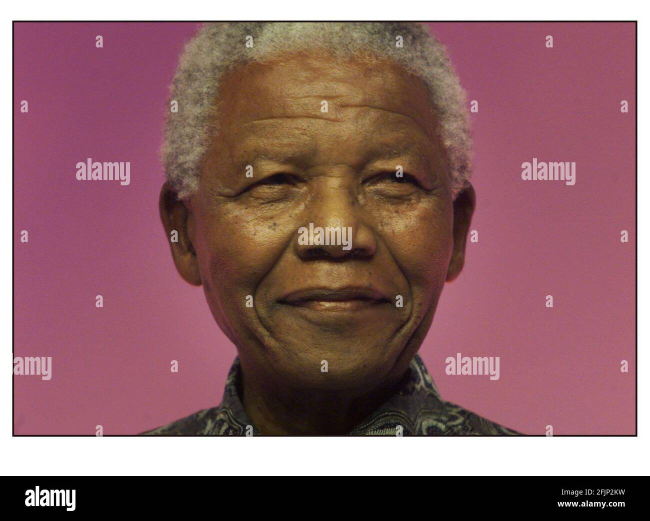 Nelson Mandela spricht auf der Labour Party Conference 2000 in Brighton Stockfoto