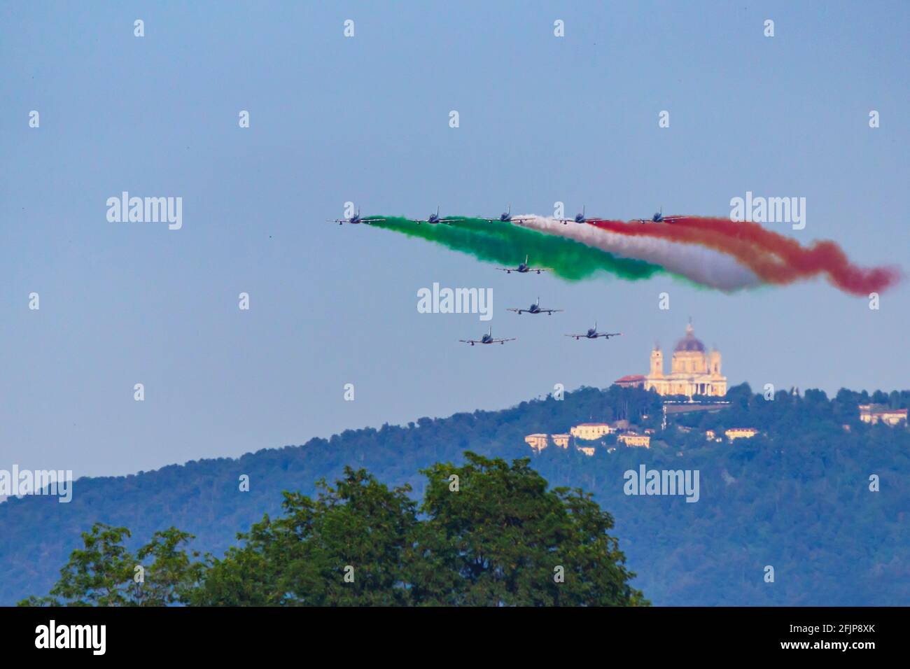 Frecce Tricolori Stockfoto