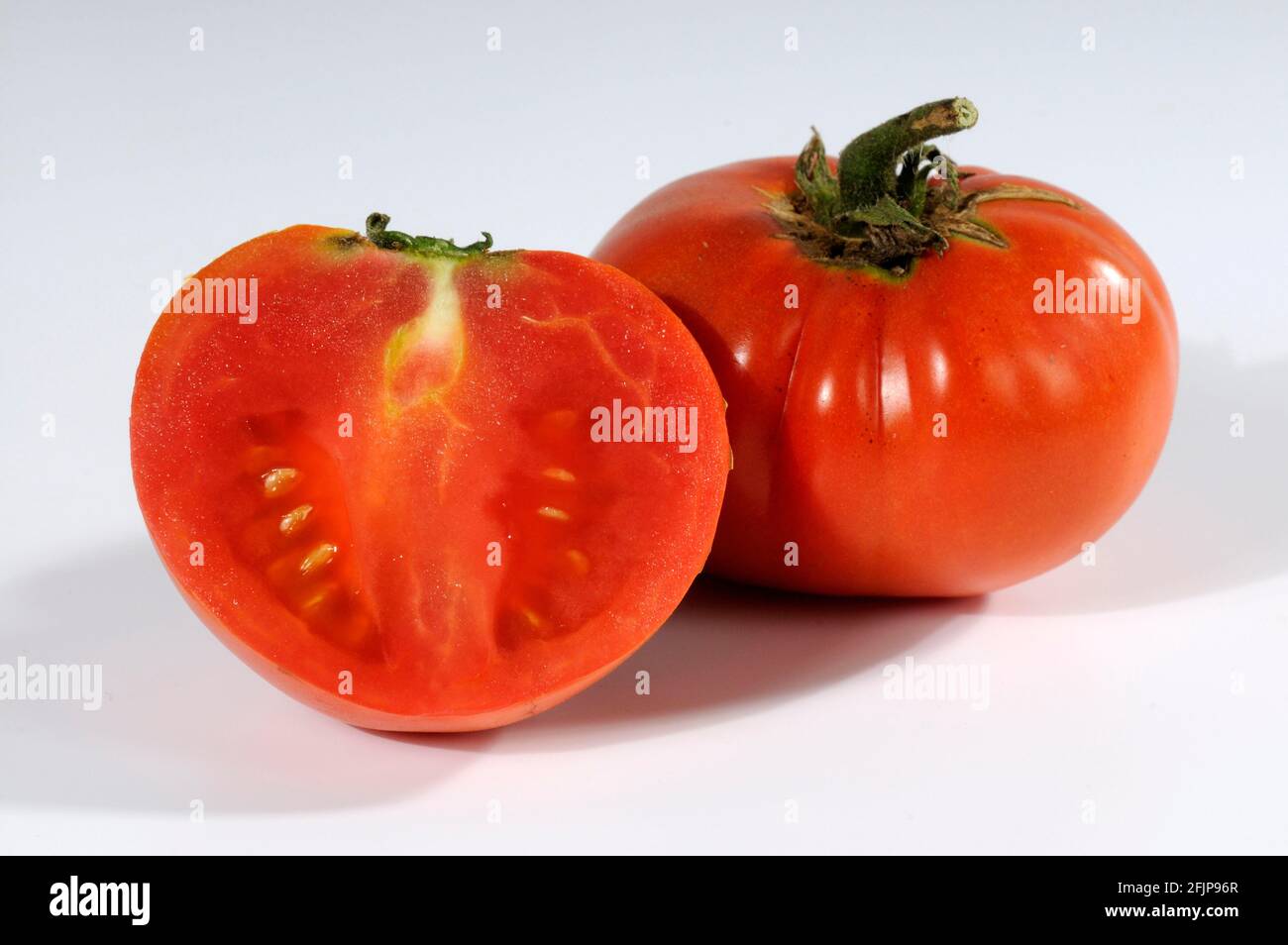 Tomaten (Solanum lycopersicum) St. Pierre Stockfoto