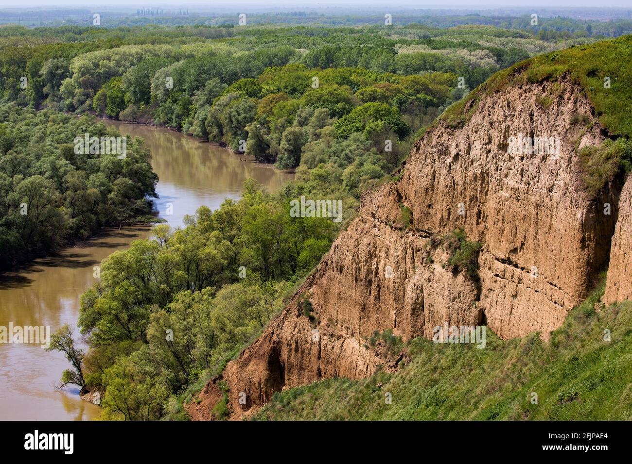 Kuban-Fluss, Region Krasnodar, Russland Stockfoto