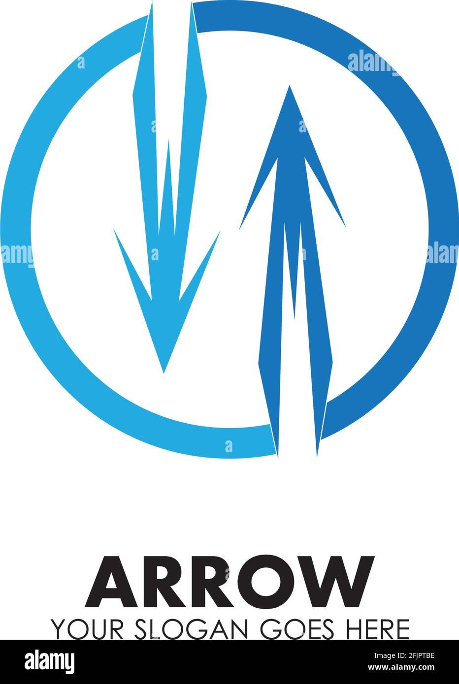 Pfeil vector illustration symbol Logo Template Design Stock Vektor