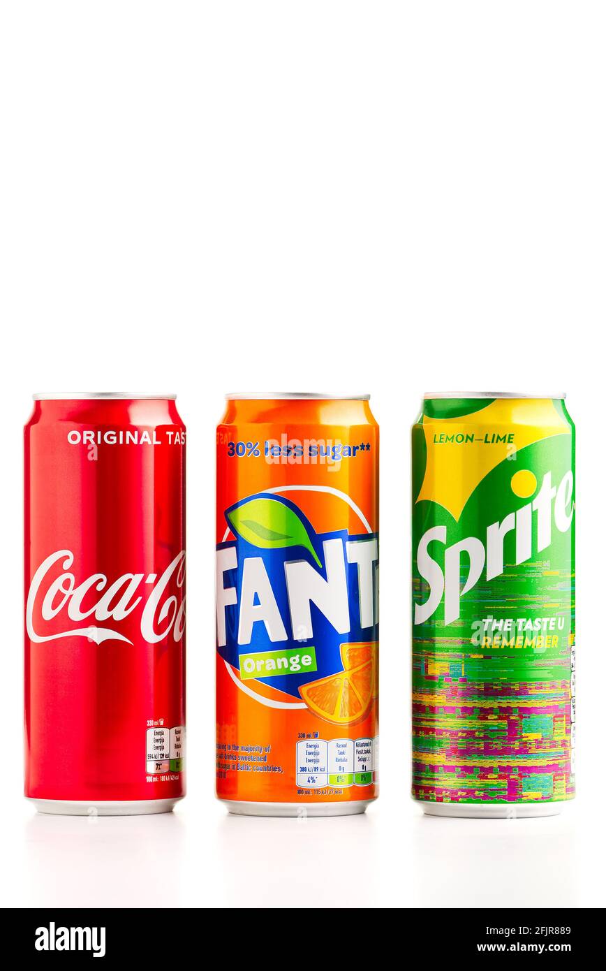 Fanta Coca Cola Ausgeschnittene Stockfotos und -bilder - Alamy