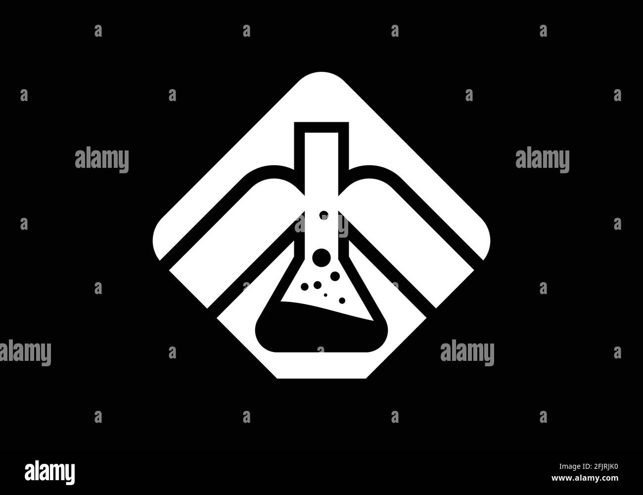 Vektorvorlage für das Logo des Labors, Creative Lab-Logo. Stock Vektor