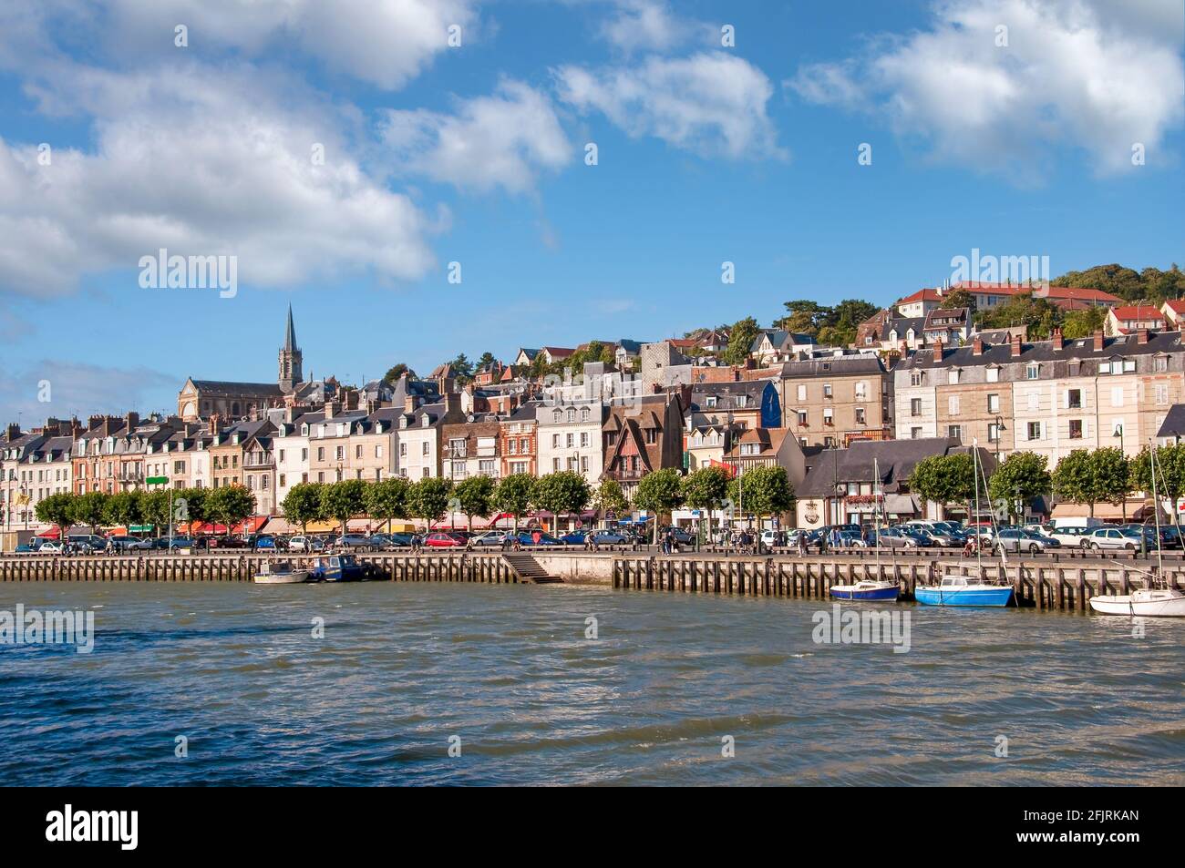 Stadtbild von Trouville in der Normandie, Frankreich Stockfoto