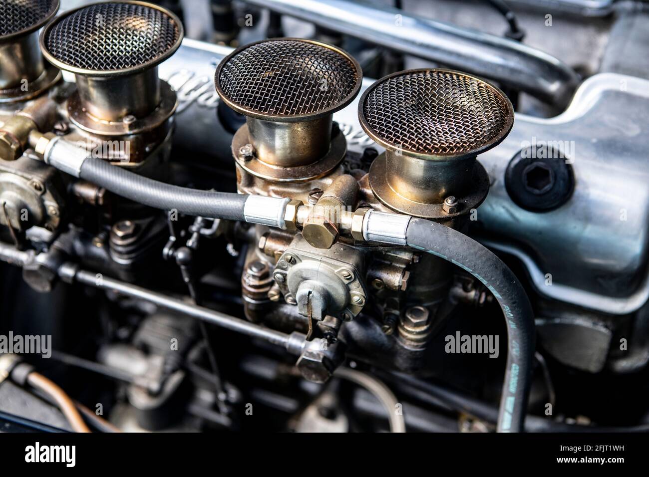 1955 Alfa Romeo 1900 SZ Coupé Zagato-Motor Stockfoto