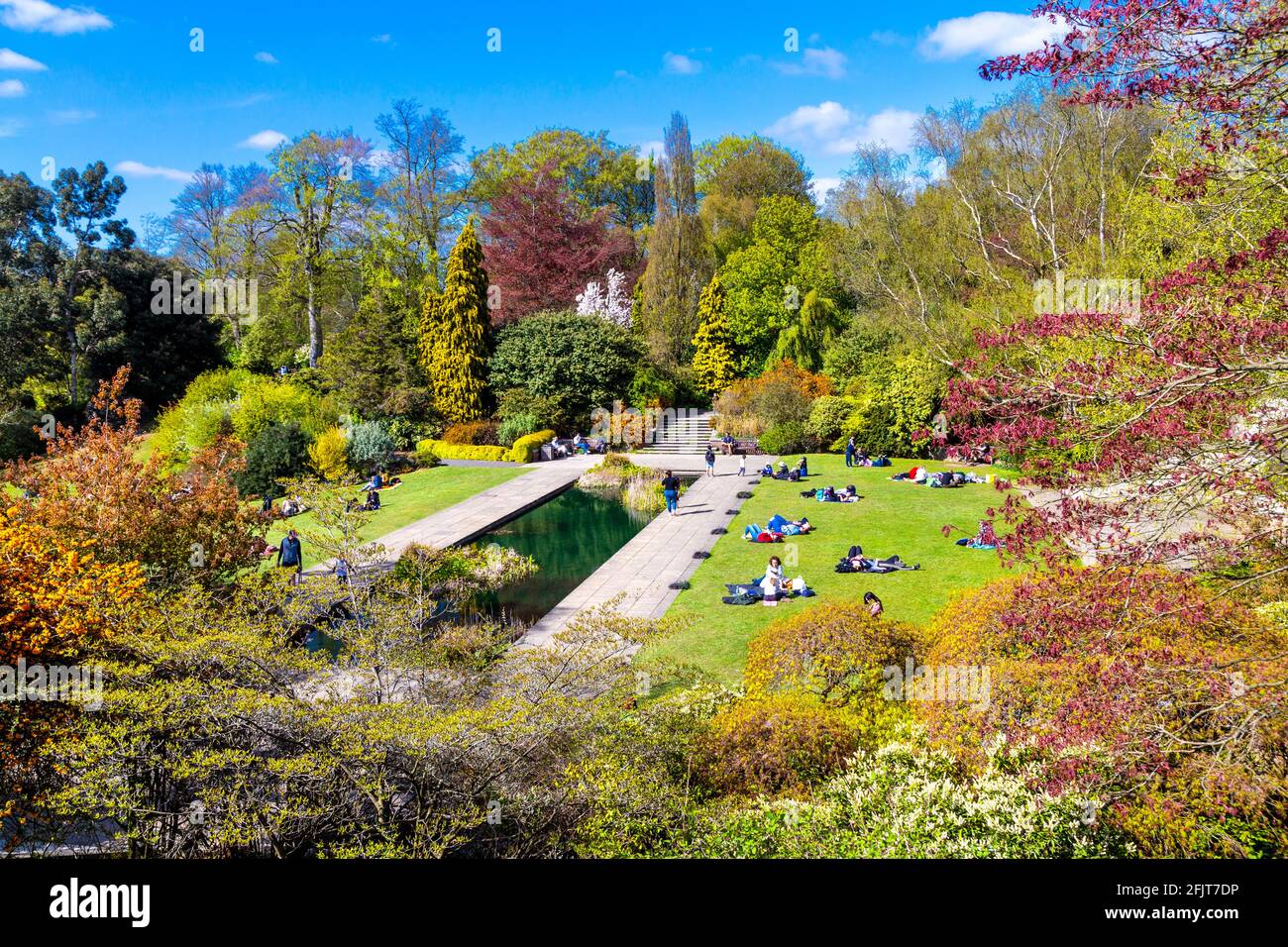 The Hill Garden in Hampstead Heath, London, Großbritannien Stockfoto