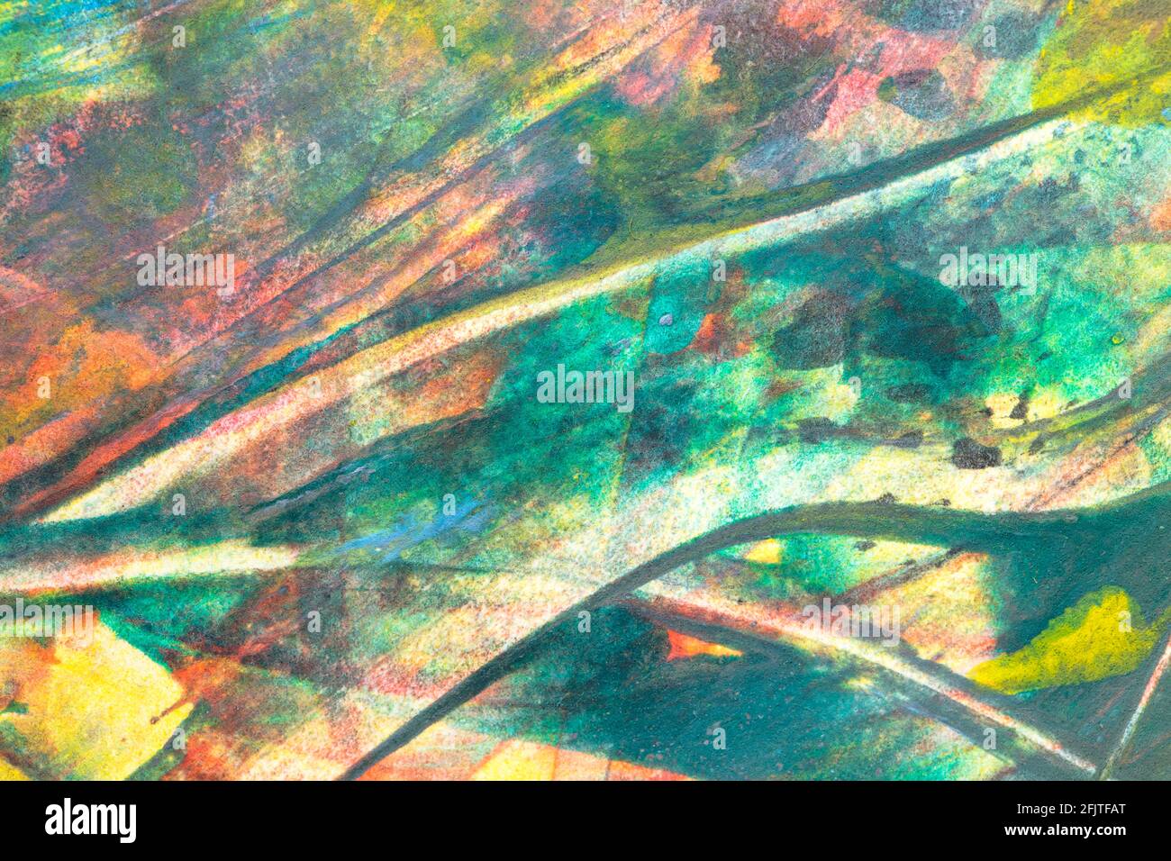 Abstrakte Illustration mit gemischten Farben Stockfoto