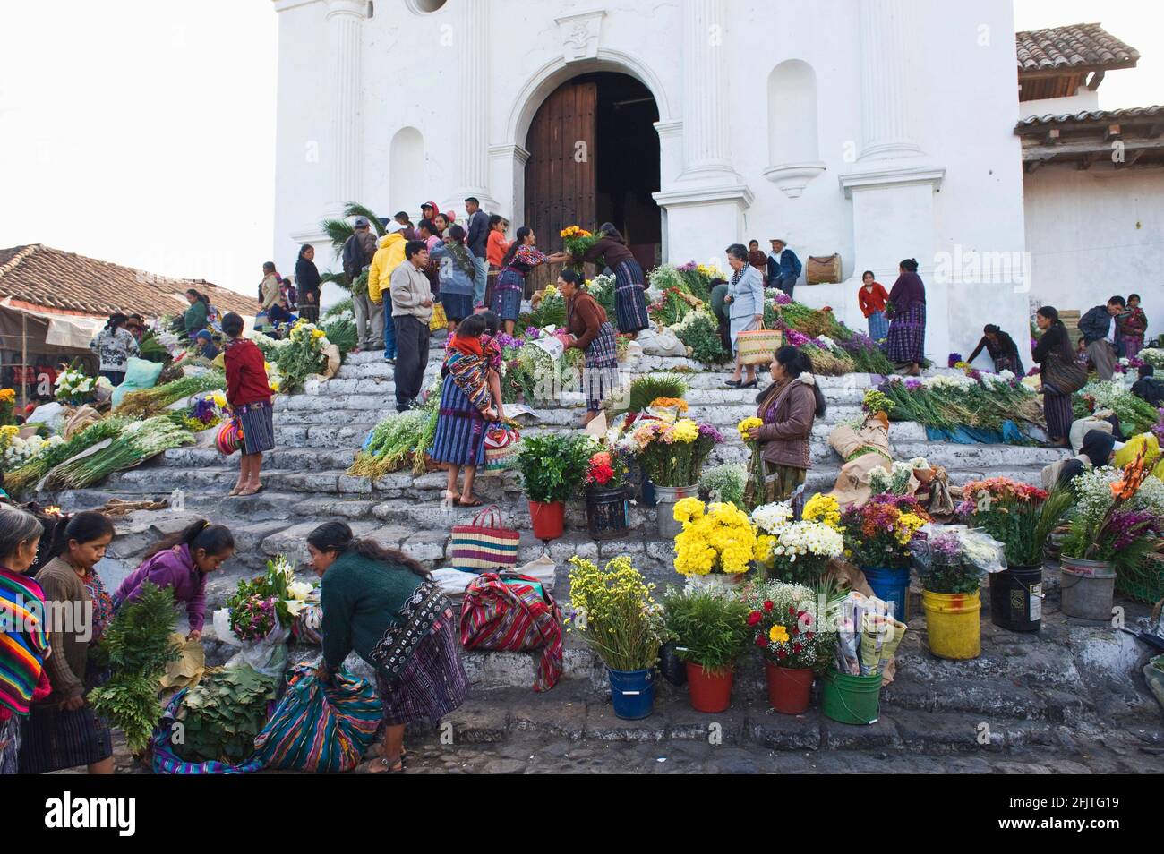 Chichicastenango Markt, Chichicastenango, Guatemala Stockfoto