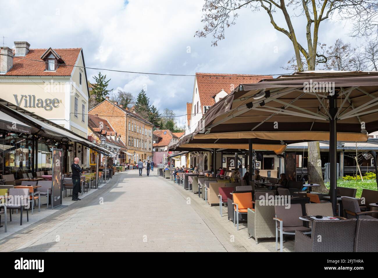 Tkalčićeva Straße (Tkalčićeva ulica), formell: Ivan Tkalčić Straße, Zagreb, Kroatien Stockfoto