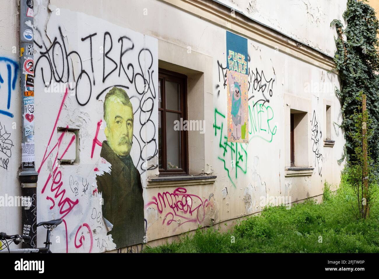 Street Art in der Tkalčićeva Straße (Tkalčićeva ulica), formell: Ivan Tkalčić Straße, Zagreb, Kroatien Stockfoto