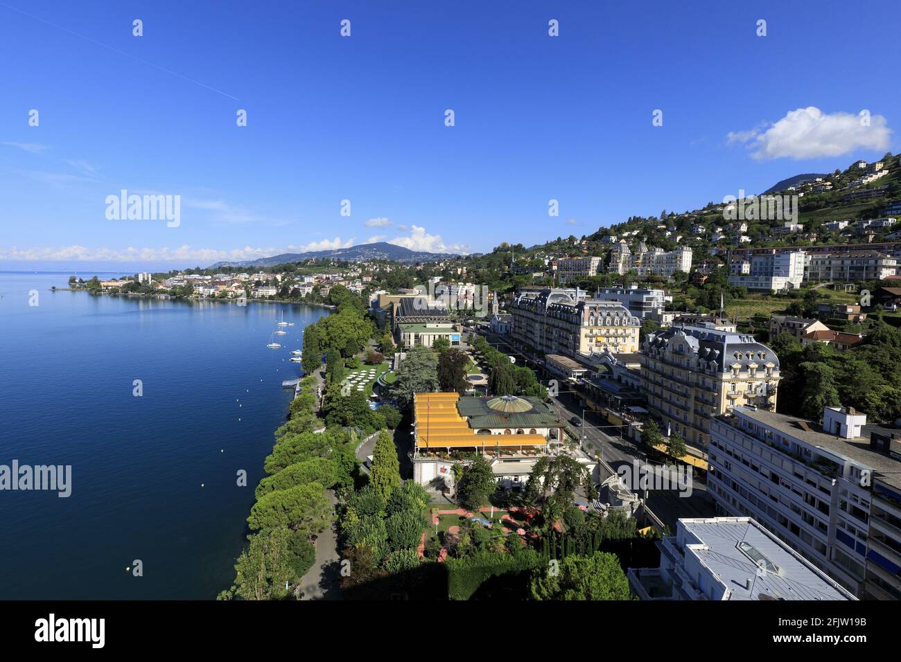 Schweiz, Kanton Waadt, Montreux, Fairmont Le Montreux Palace Hotel Stockfoto