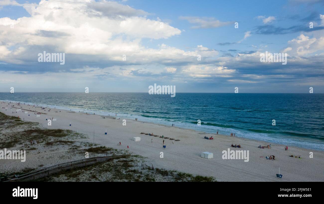 Gulf Shores Beach im Spring Break 2021 Stockfoto