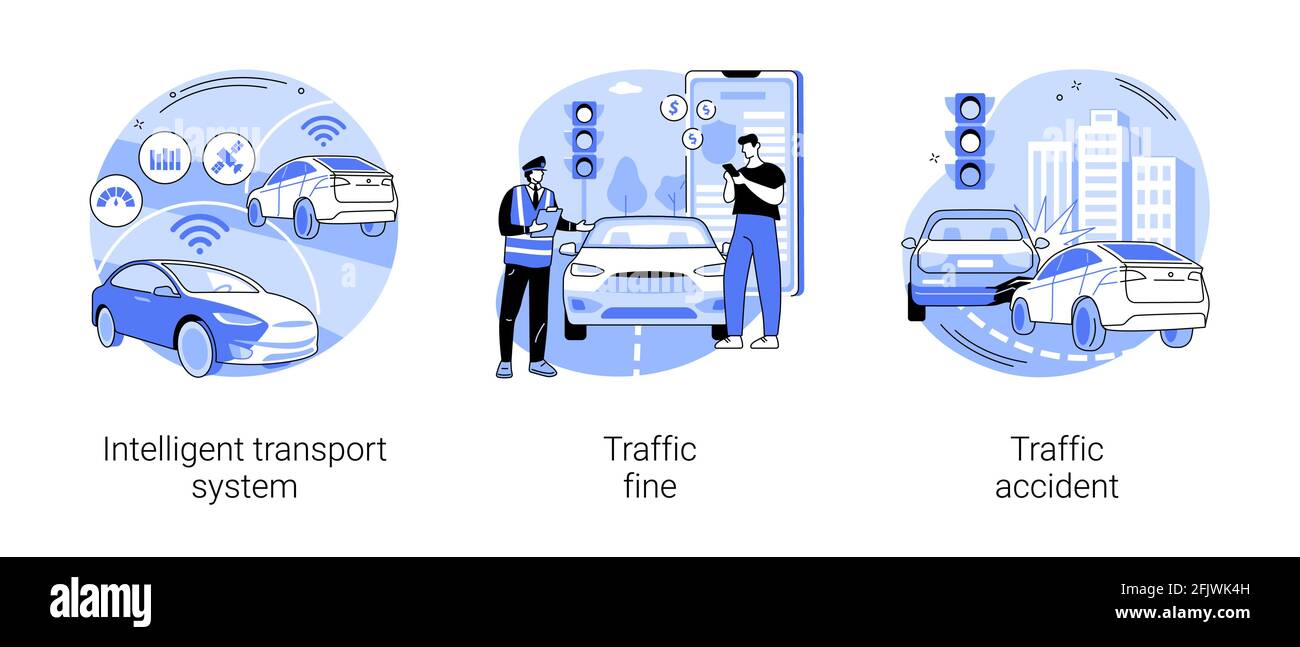 Traffic Control abstrakte Konzept Vektor-Illustrationen. Stock Vektor