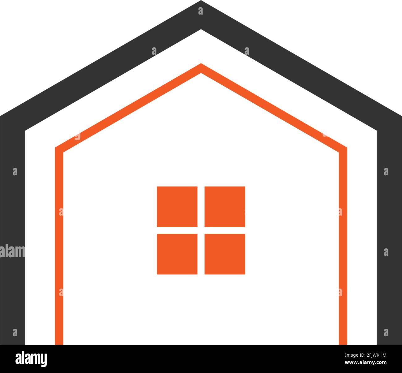 Haus Symbol Logo einfaches Design Vorlage Vektor Illustration Stock Vektor