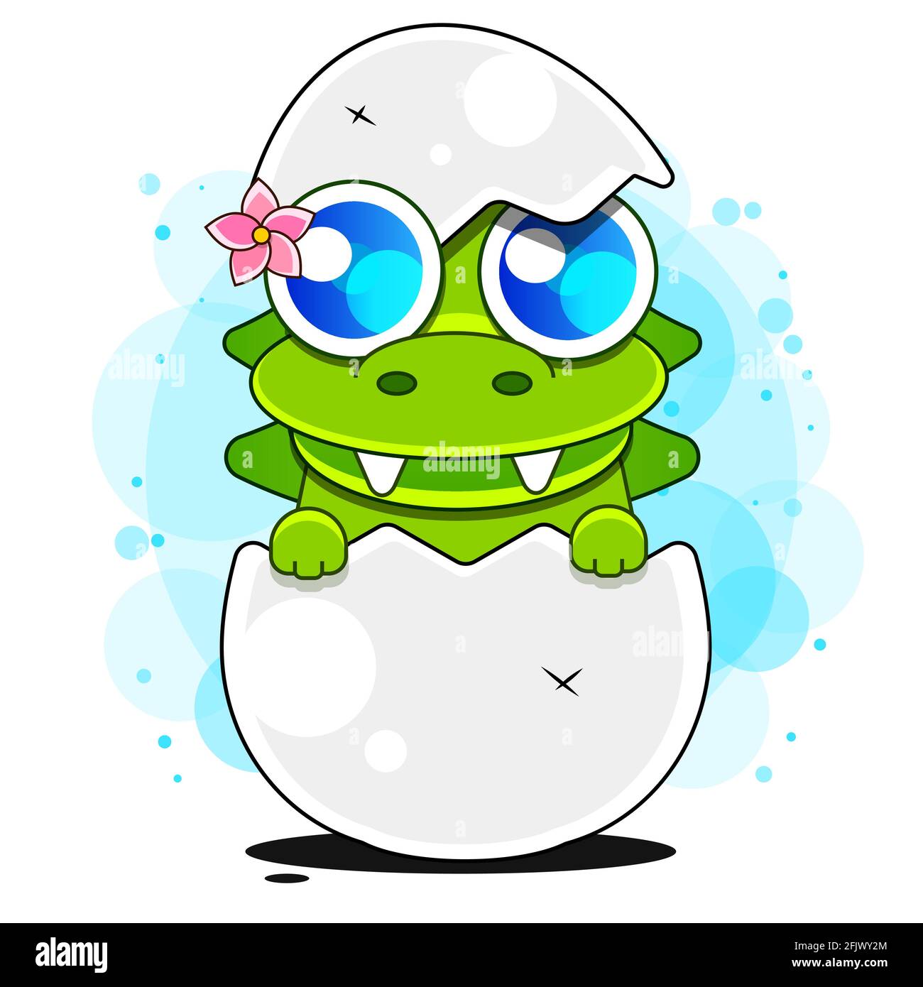 Niedliches Dinosaurier-T-Shirt mit Schriftzug. Vektor-Illustration Design für Mode-Stoffe, textile Grafiken Stock Vektor