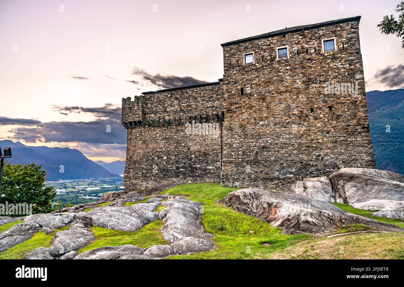 Schloss Sasso Corbaro in Bellinzona, Schweiz Stockfoto