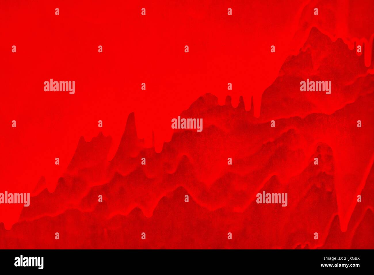 Rote Farbe abstrakt Design Kunst Muster Wand Textur Hintergrund, Blut Splatter Konzept. Stockfoto