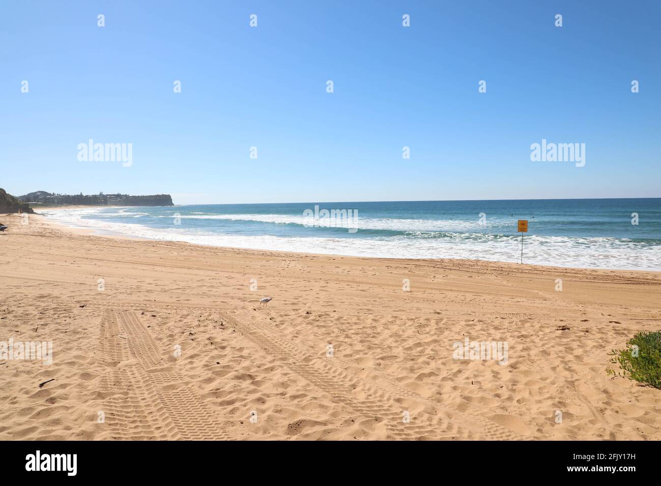 Warriewood Beach, Sydney, NSW, Australien Stockfoto