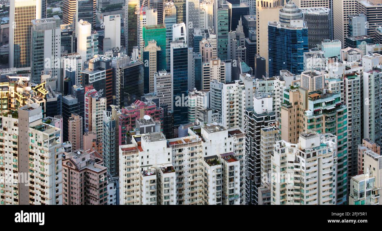 Modernes Wohngebäude in Hongkong Stockfoto