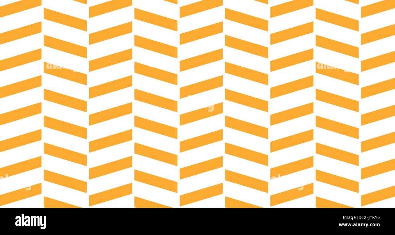 Darstellung von Reihen orangefarbener Linien auf weißem Hintergrund Stockfoto