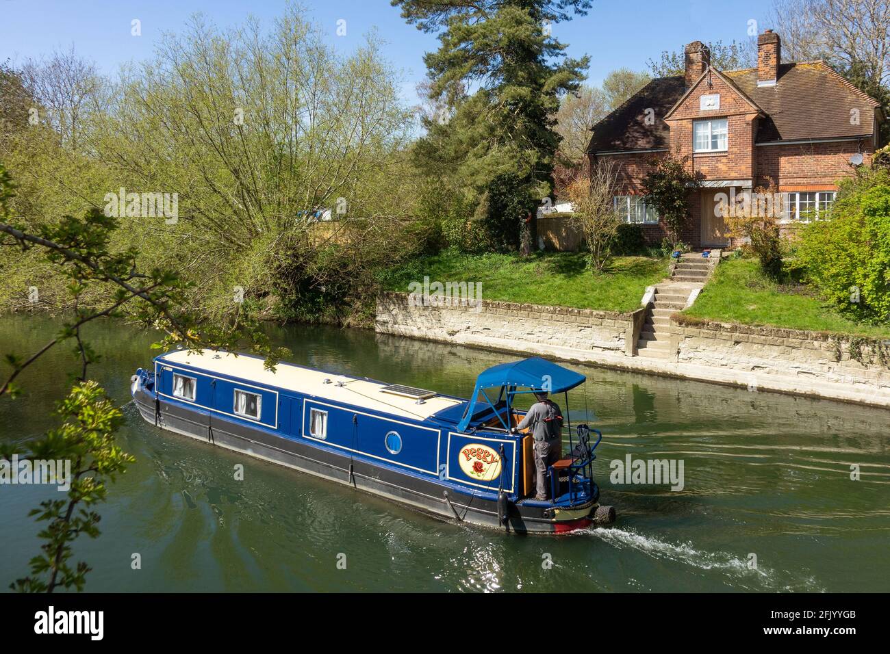 England, Oxfordshire, Dorchester, Day's Lock, Themse Stockfoto
