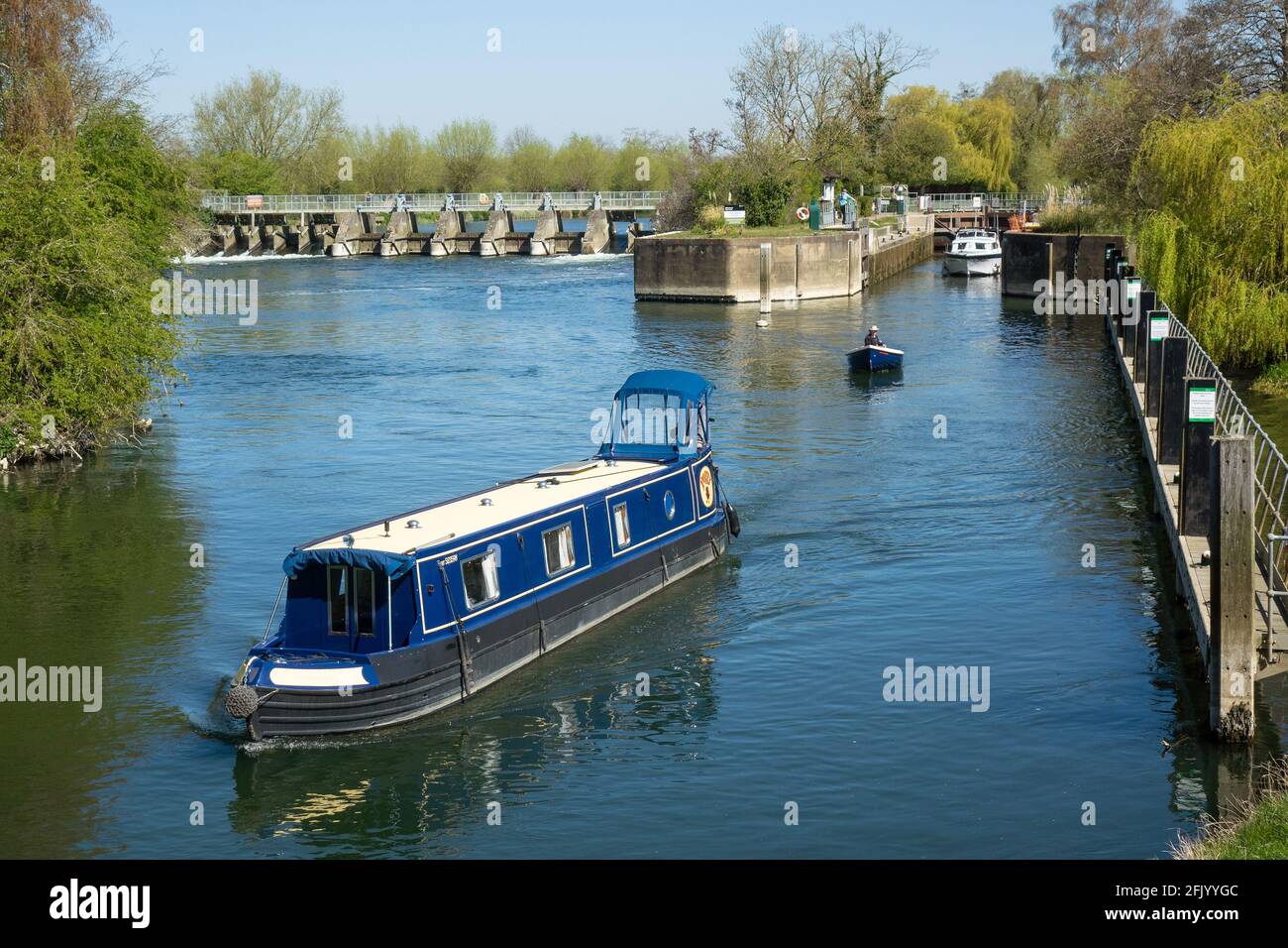 England, Oxfordshire, Dorchester, Day's Lock, Themse Stockfoto