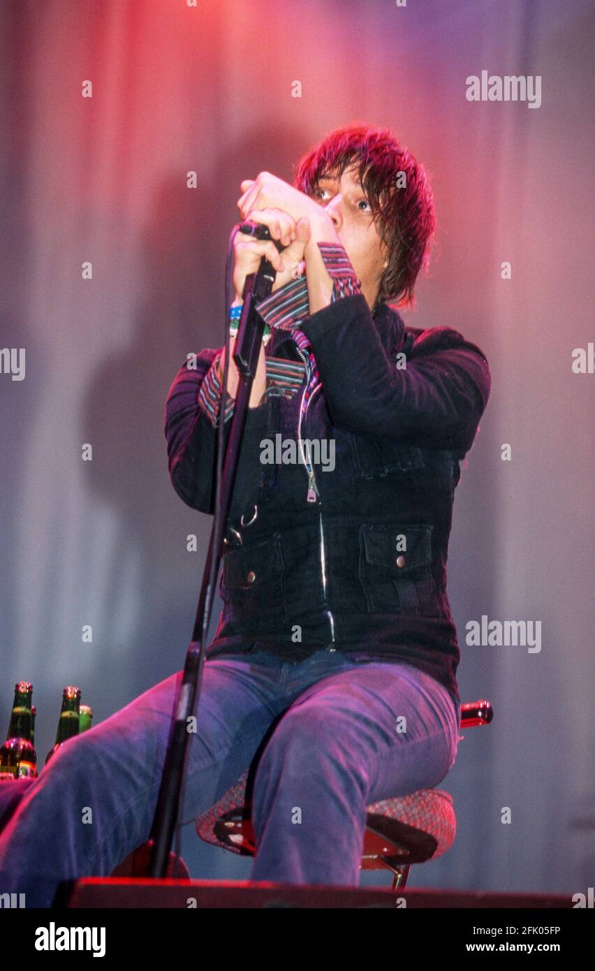 Die Striche beim Reading Festival 23. August 2002. Reading, England, Vereinigtes Königreich. Stockfoto