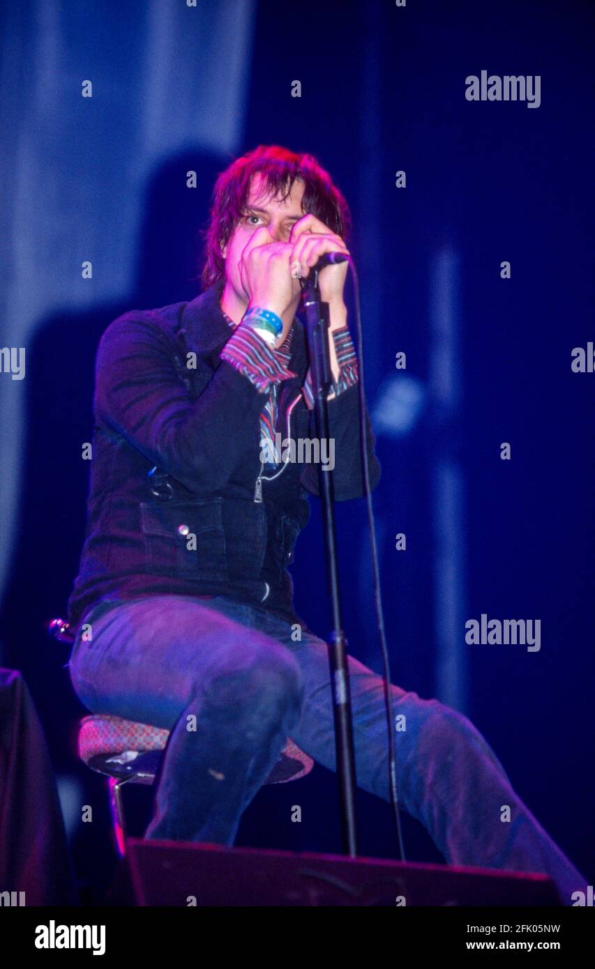 Die Striche beim Reading Festival 23. August 2002. Reading, England, Vereinigtes Königreich. Stockfoto