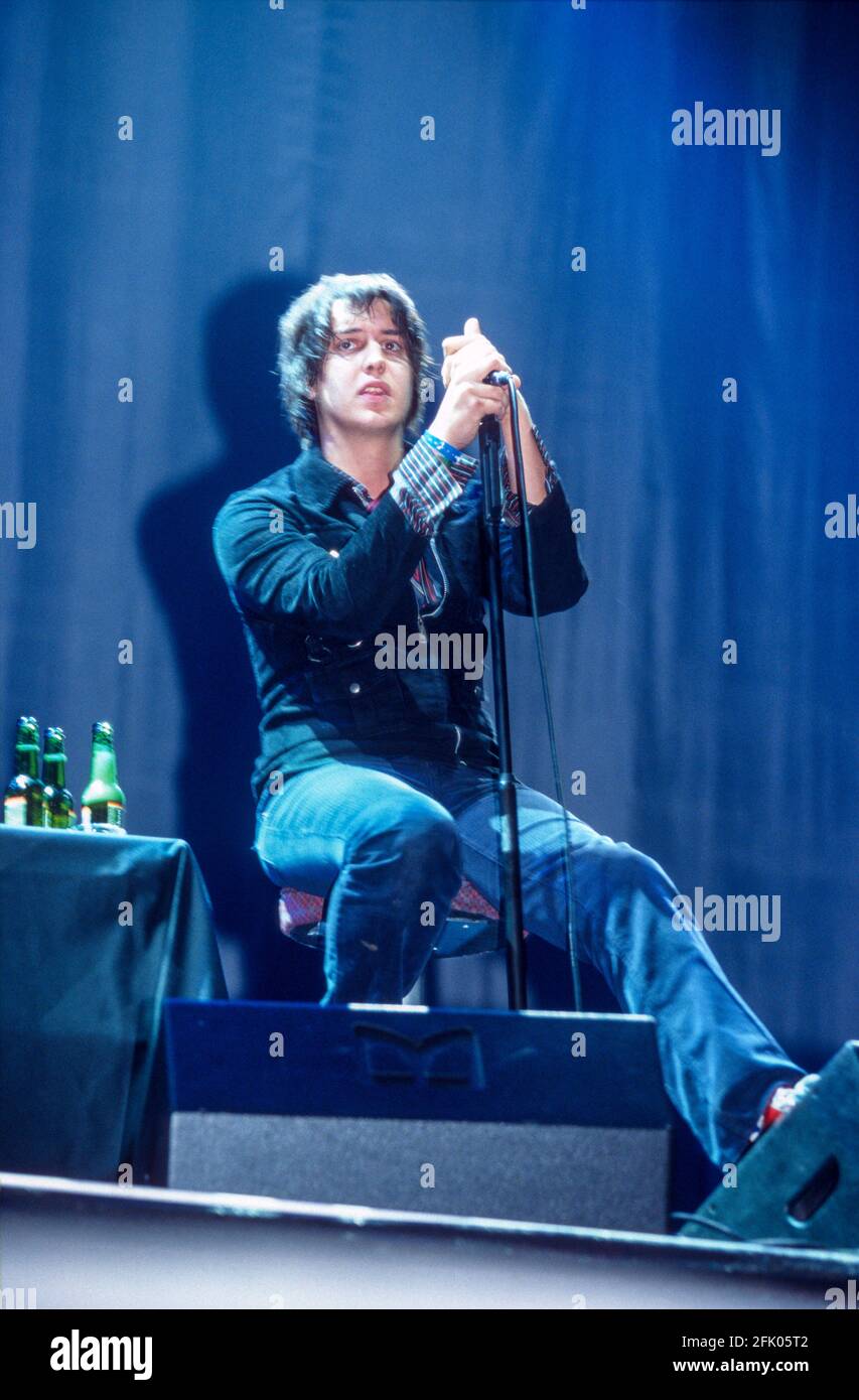 Die Striche beim Reading Festival 23. August 2002. Reading, England, Vereinigtes Königreich. Stockfoto