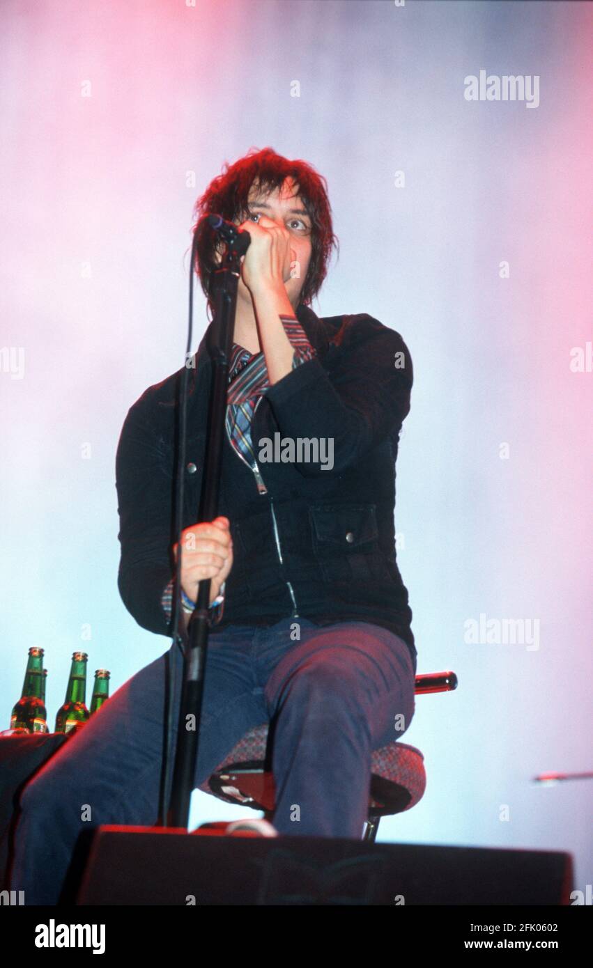 Die Striche beim Reading Festival 23. August 2002. Reading, England, Vereinigtes Königreich. Stockfoto