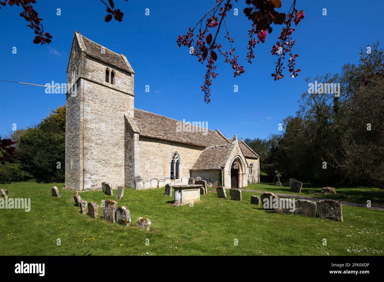 St Andrews Church, Eastleach, Cotswolds, Gloucestershire, England, Vereinigtes Königreich, Europa Stockfoto