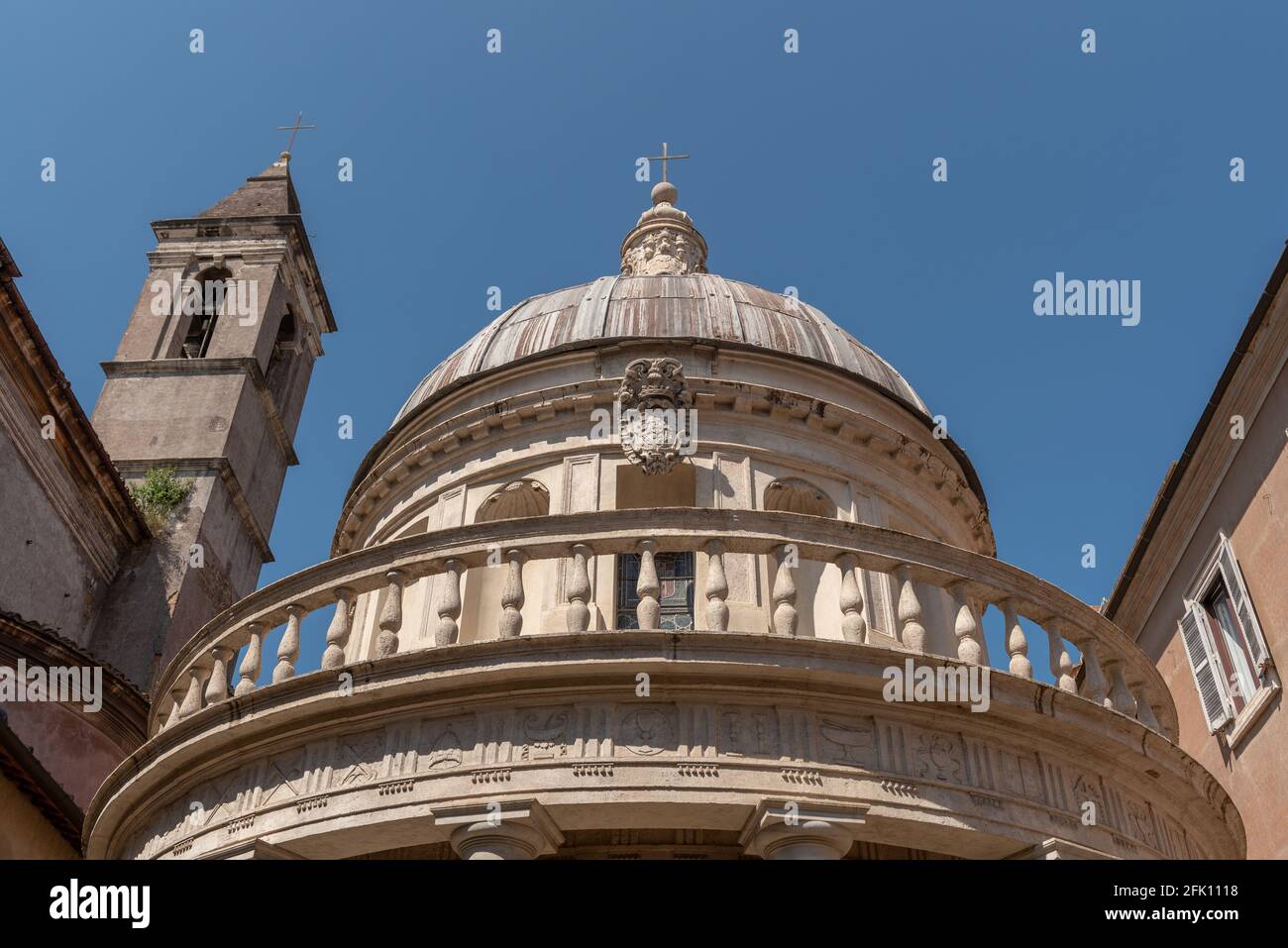 Tempietto di San Pietro in Montorio, Tempel Tempietto del Bramante, Gianicolo, Trastevere, Rom, Latium, Italien, Europa Stockfoto