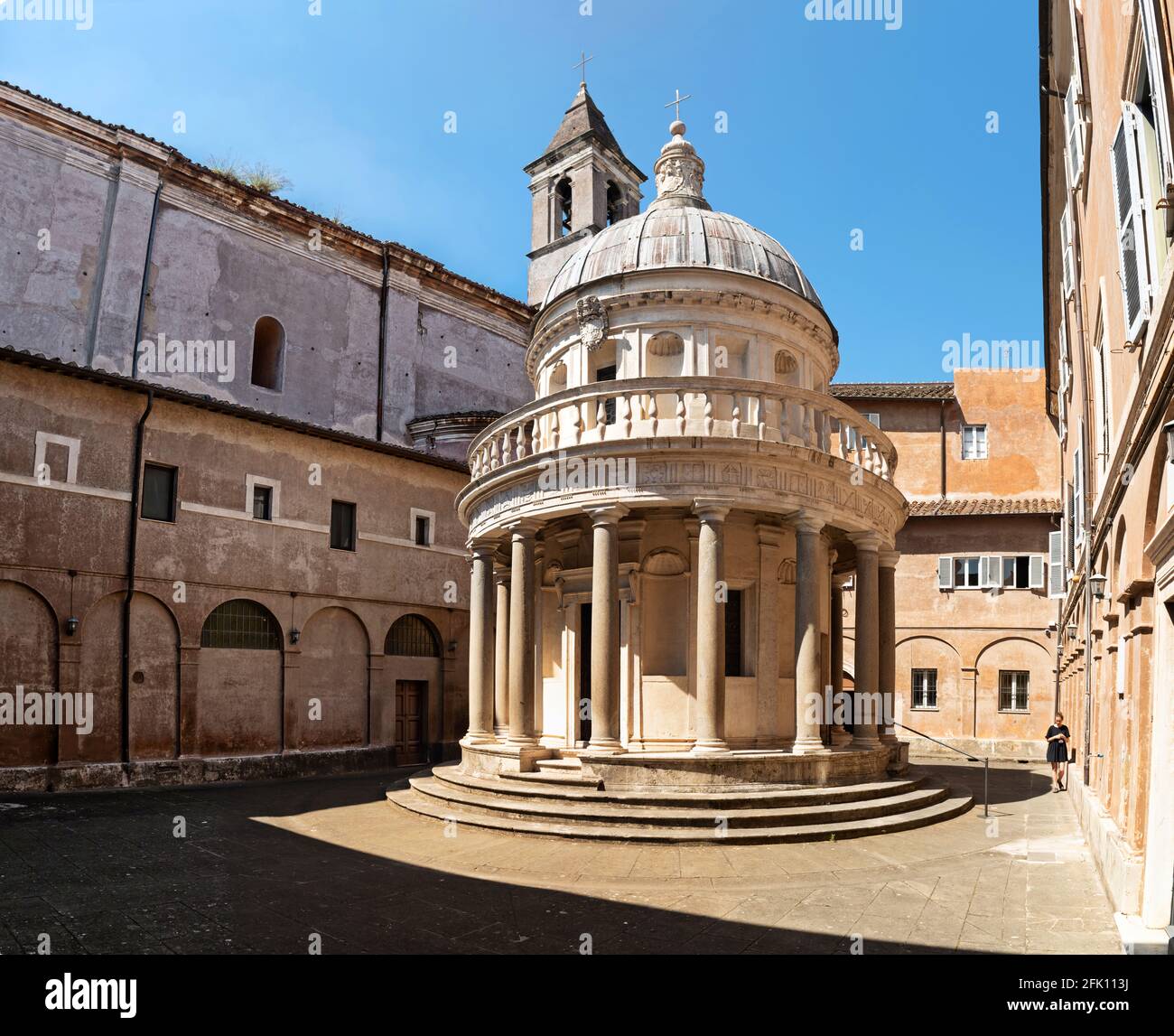 Tempietto di San Pietro in Montorio, Tempel Tempietto del Bramante, Gianicolo, Trastevere, Rom, Latium, Italien, Europa Stockfoto