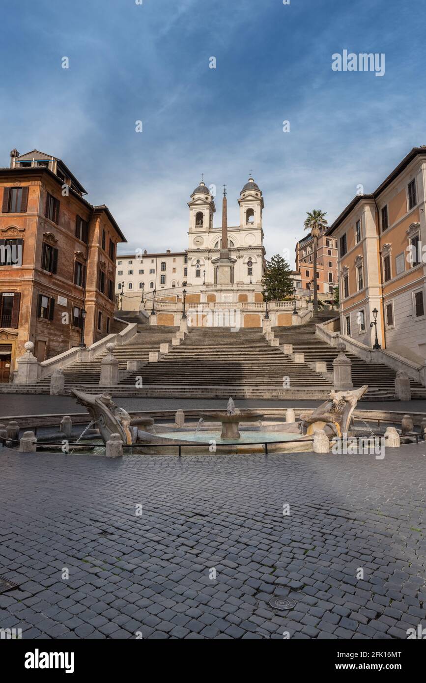 Piazza di Spagna, Spanische Treppe, Rom, Latium, Italien, Europa Stockfoto