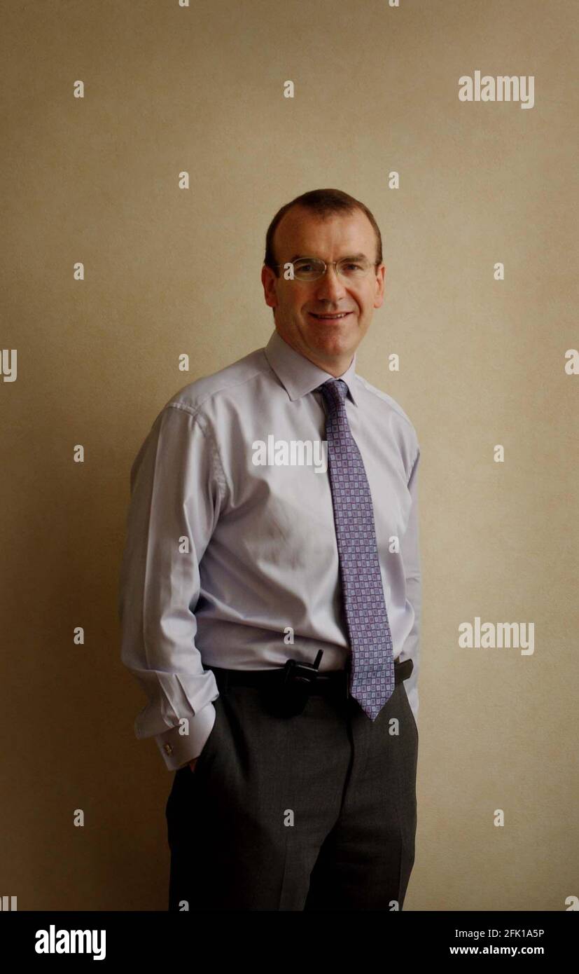 TERRY LEAHY VON TESCO, AM HAUPTSITZ. 21/3/02 PILSTON Stockfoto