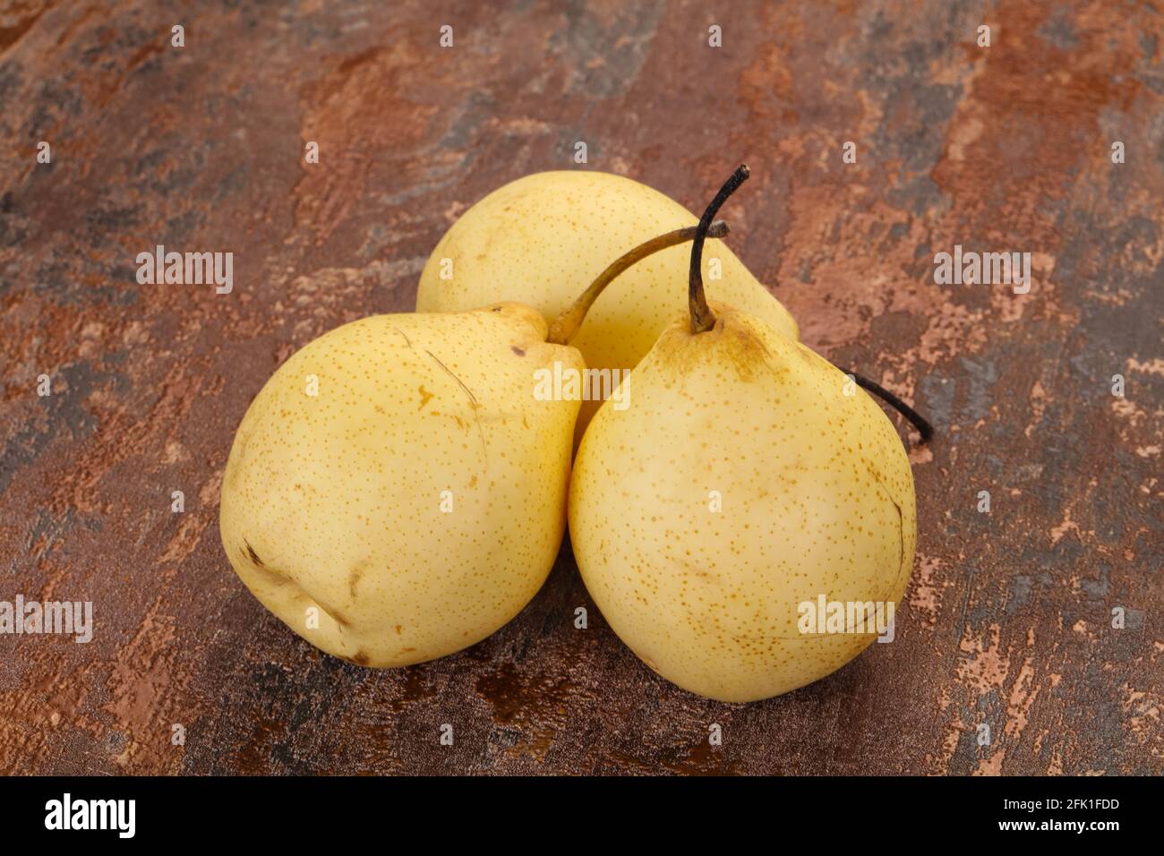 Saftige reife, gelbe Chinesische Birne Stockfoto