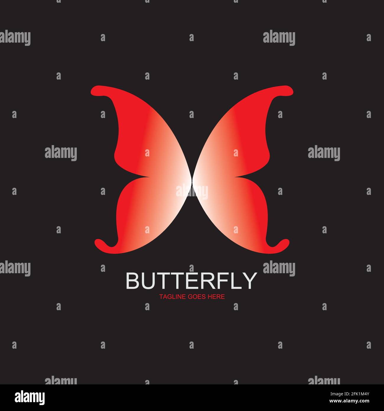 Beauty Butterfly Vector Icon Logo Design Stock Vektor
