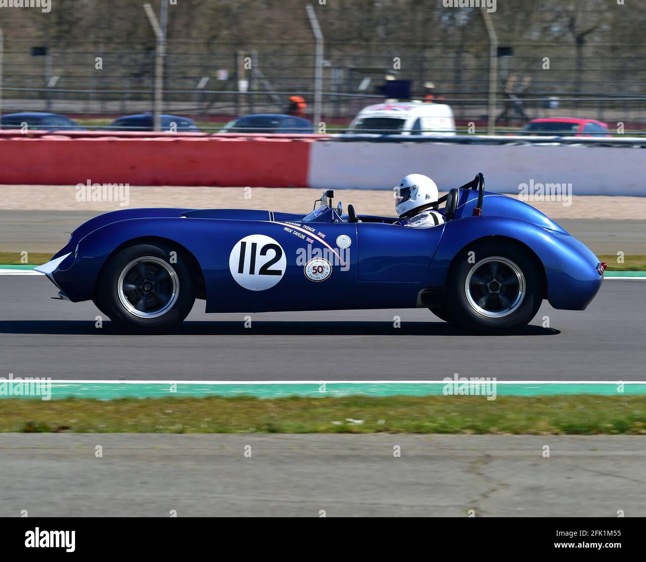 Richard Tyzack, Nick Taylor, Kellison J4R, FISCar Historic 50er Jahre, Hawthorn Trophy Cars, Hawthorn International und Tom Cole Trophies Rennen um die 50er Jahre Sp Stockfoto