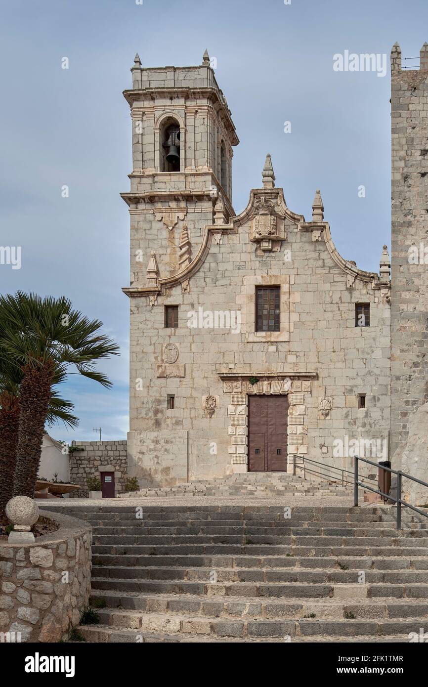Die Ermita de la Virgen de la Ermitana de Peñíscola auf dem Felsen