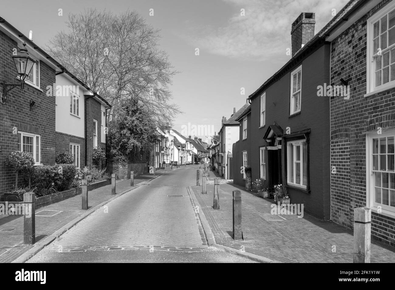 Wohnungen in South Street, Titchfield ein historisches Dorf in Hampshire in der Nähe von Fareham, Hampshire, England, Großbritannien Stockfoto