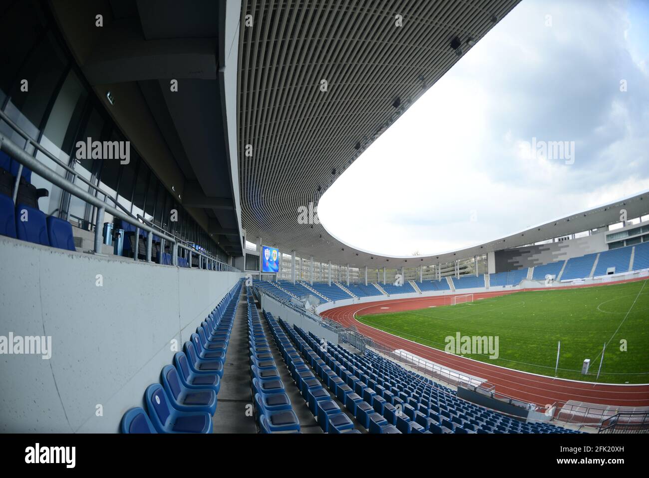 Stadionul „Tudor Vladimirescu“ Târgu Jiu Stockfoto