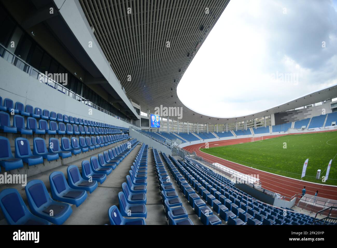 Stadionul „Tudor Vladimirescu“ Târgu Jiu Stockfoto